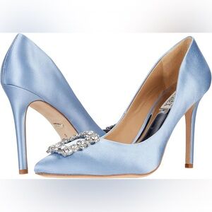 NIB Badgley Mischka Cher Heels in Azure Blue size 11